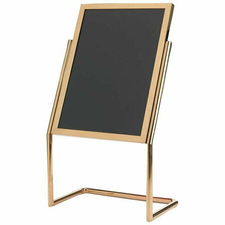 AARCO TA-1 14in x 12in Tabletop A-Frame Sign with Black Chalkboard 116TA1